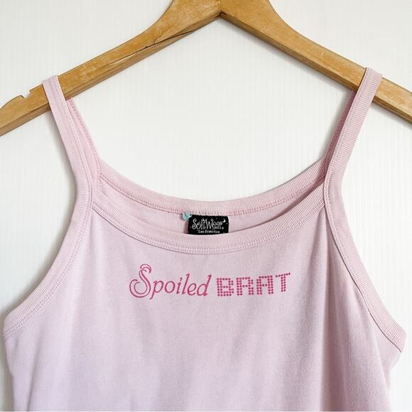 Y2K Girly Baby Tee Spoiled Brat Top - Picture 3 of 6